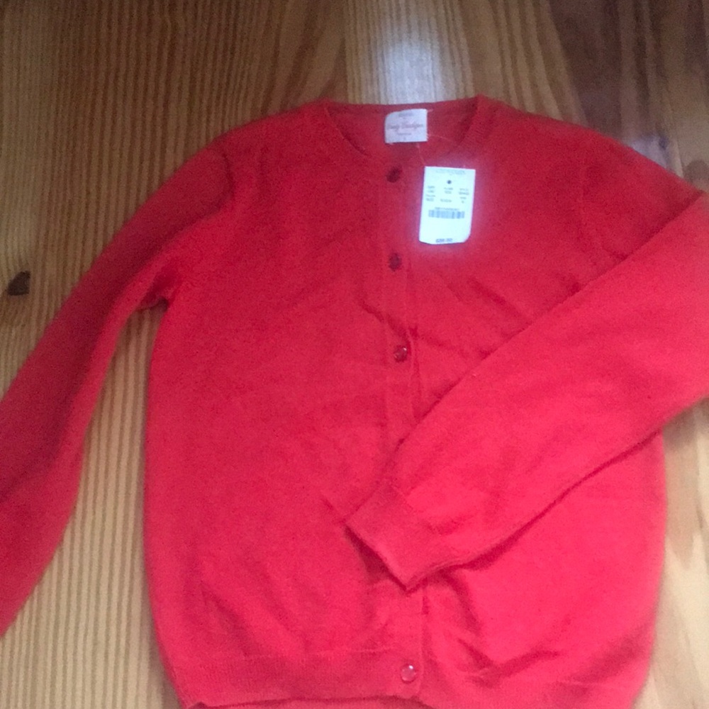 Crewcuts red cardigan size 8 nwt